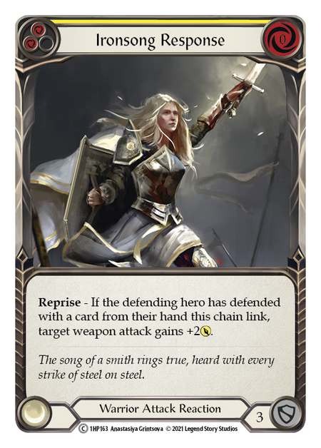 Ironsong Response - Yellow Card Front