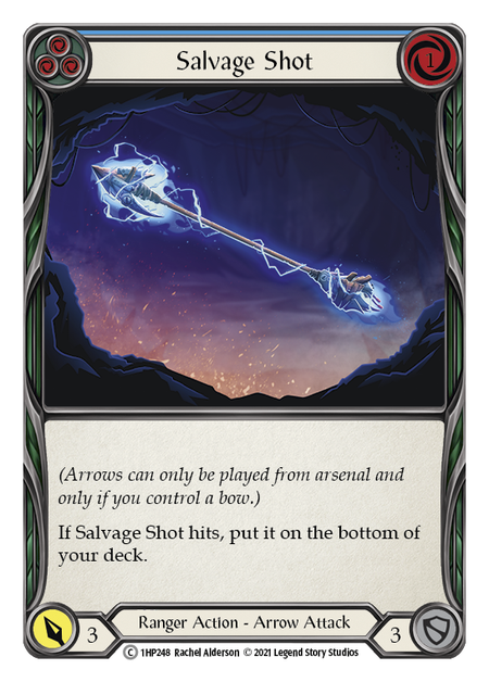 Salvage Shot - Blue Card Front