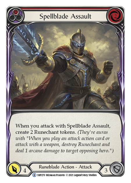 Spellblade Assault - Red Card Front