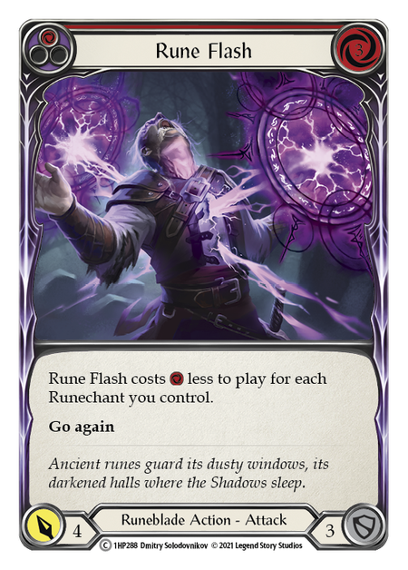 Rune Flash - Red Card Front