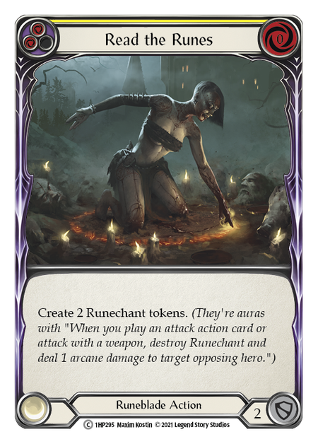 Read the Runes (Yellow) Card Front