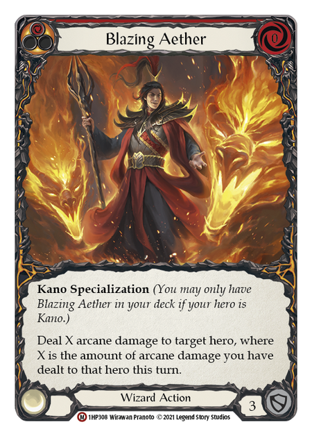Blazing Aether Card Front
