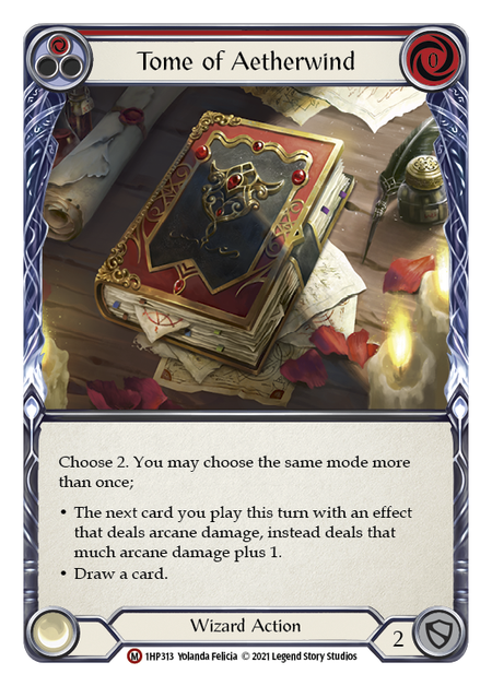 Tome of Aetherwind Card Front