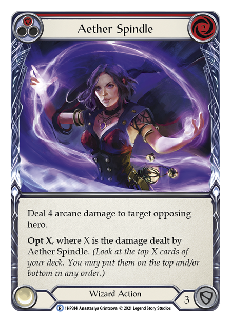 Aether Spindle - Red Card Front