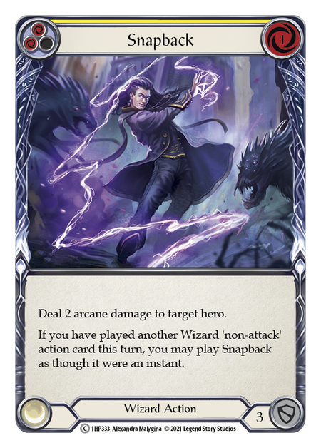 Snapback - Yellow Card Front