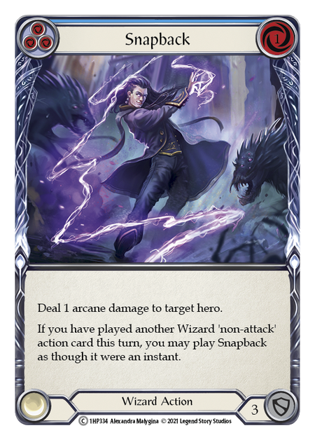 Snapback - Blue Card Front