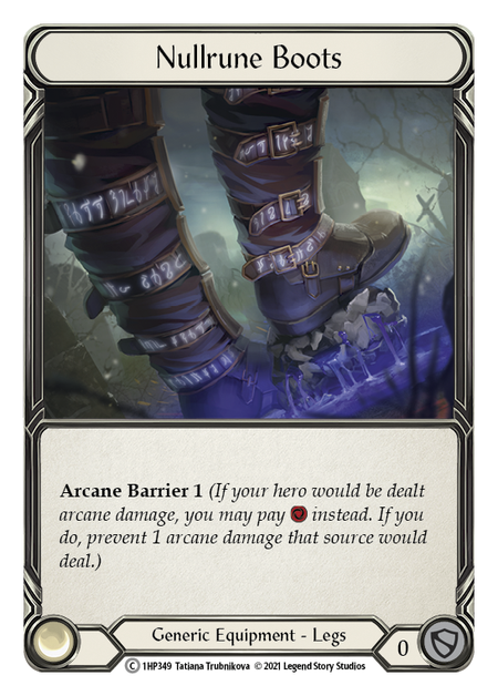 Nullrune Boots Card Front