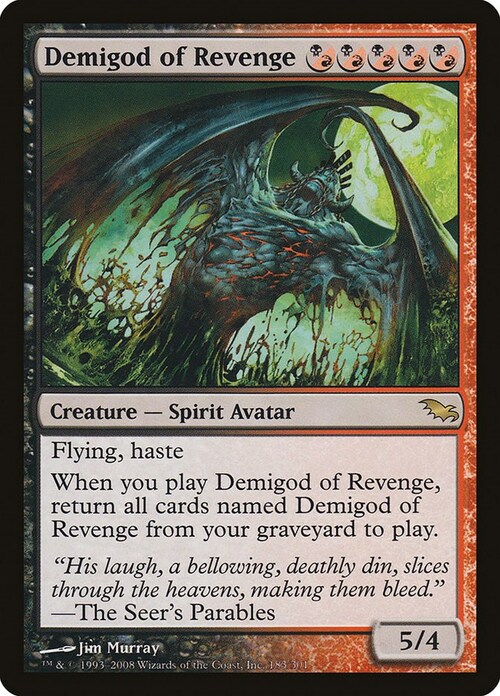 Demigod of Revenge Card Front