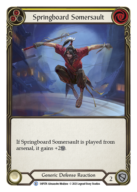 Springboard Somersault Card Front