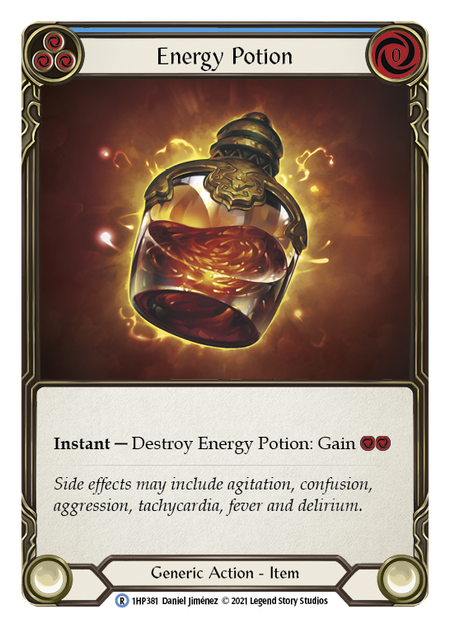 Energy Potion Card Front