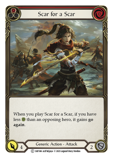 Scar for a Scar - Red Card Front