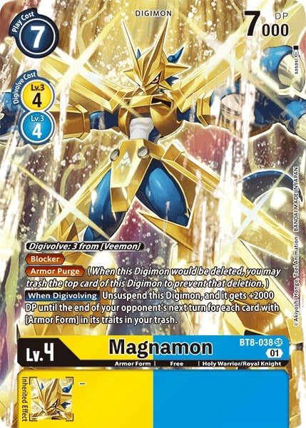 magnamon digimon card Game - BT16 Beginning Observer 4 from [Magnamon] [Opponents Turn] When an opponents Digimon attacks Magnamon X Playmat | Digimon