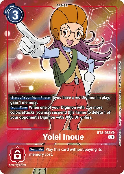Yolei Inoue Card Front