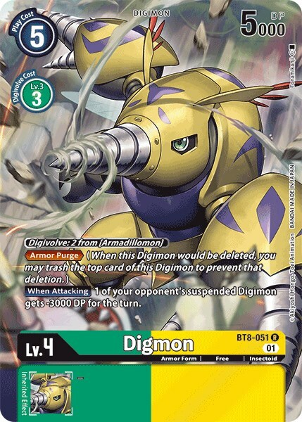 Digmon Card Front