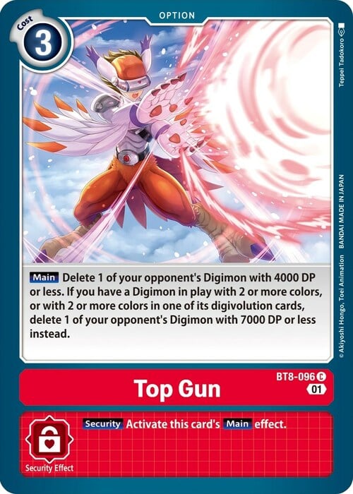 Top Gun Card Front