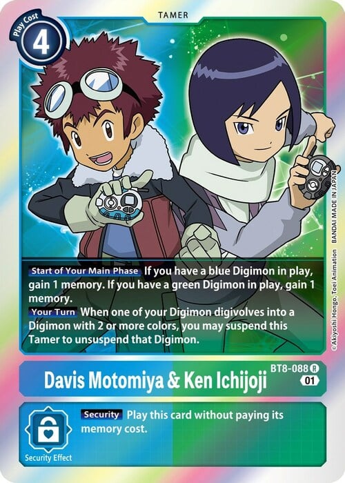 Davis Motomiya and Ken Ichijoji Card Front