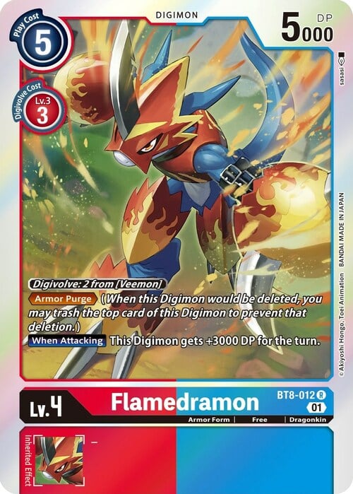 Flamedramon Card Front