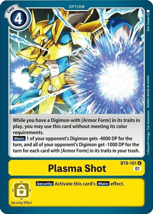 Plasma Shot Card Front