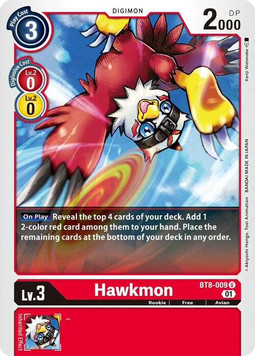 Hawkmon Card Front