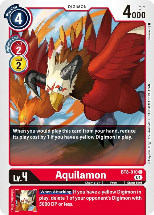 Aquilamon Card Front