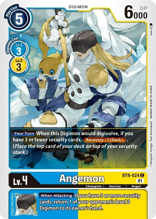 Angemon Card Front