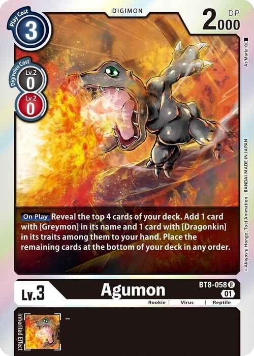 Agumon Card Front