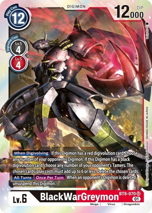 BlackWarGreymon Card Front