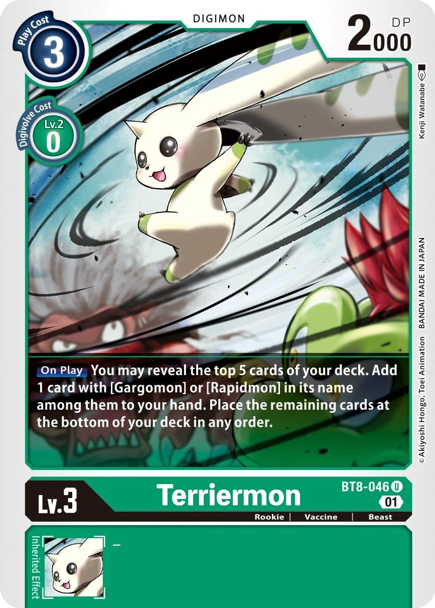 Terriermon BT08 New Awakening Digimon CardTrader