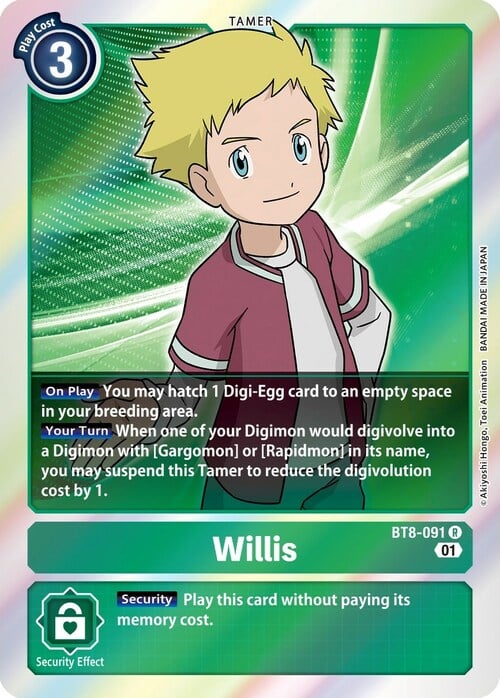 Willis Card Front