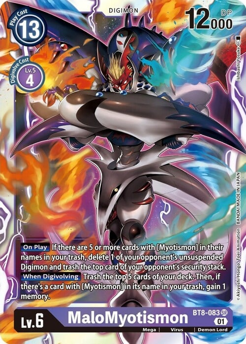 MaloMyotismon Card Front