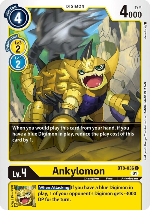 Ankylomon Card Front