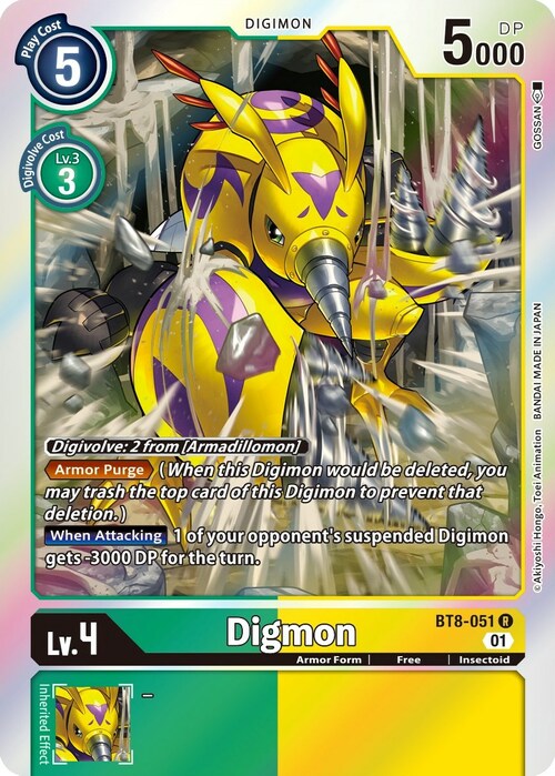 Digmon Card Front