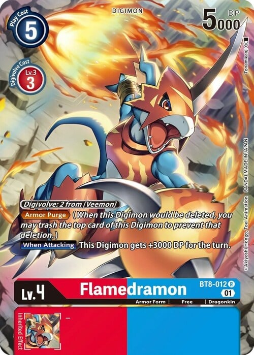 Flamedramon Card Front