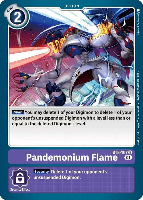 Pandemonium Flame Card Front