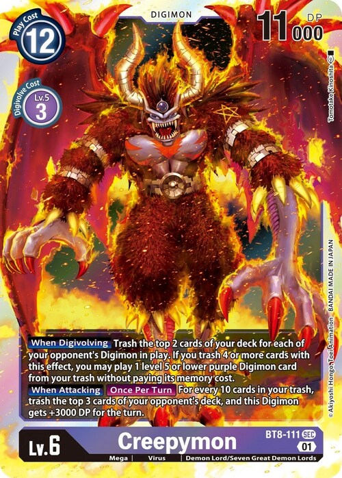 Creepymon Card Front