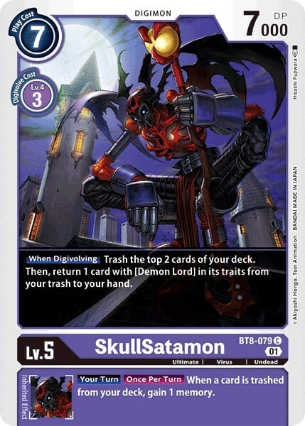 SkullSatamon Card Front