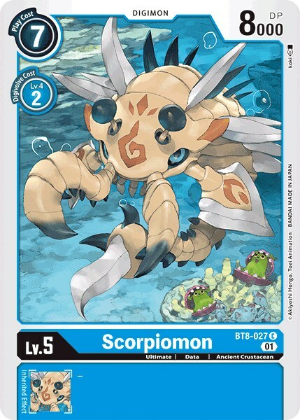 Scorpiomon Card Front