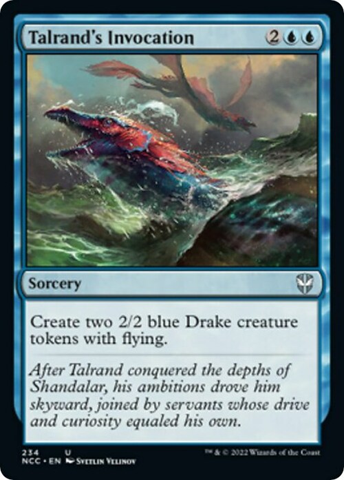 Talrand's Invocation Card Front