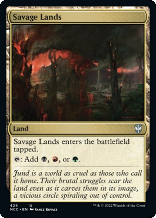 Savage Lands Card Front