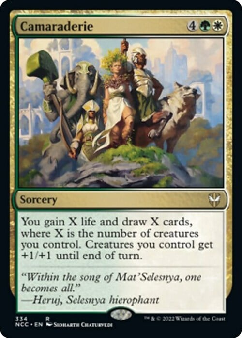 Camaraderie Card Front