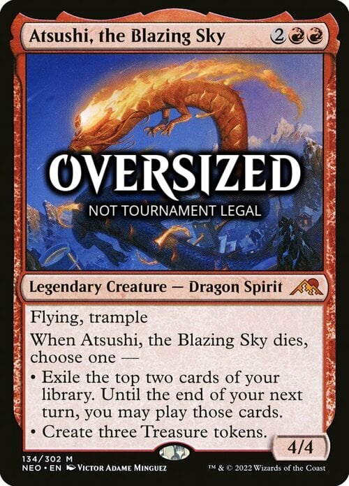 Atsushi, the Blazing Sky Card Front