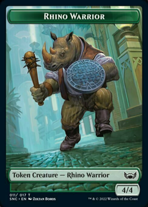 Rhino Warrior // Cat Card Front