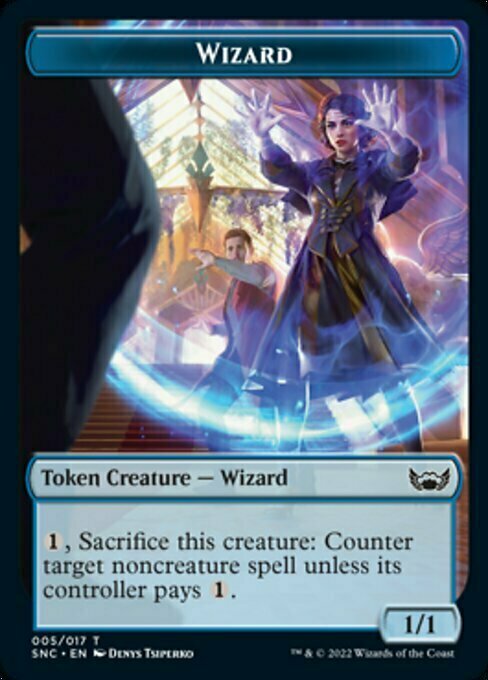 Wizard // Treasure Card Front