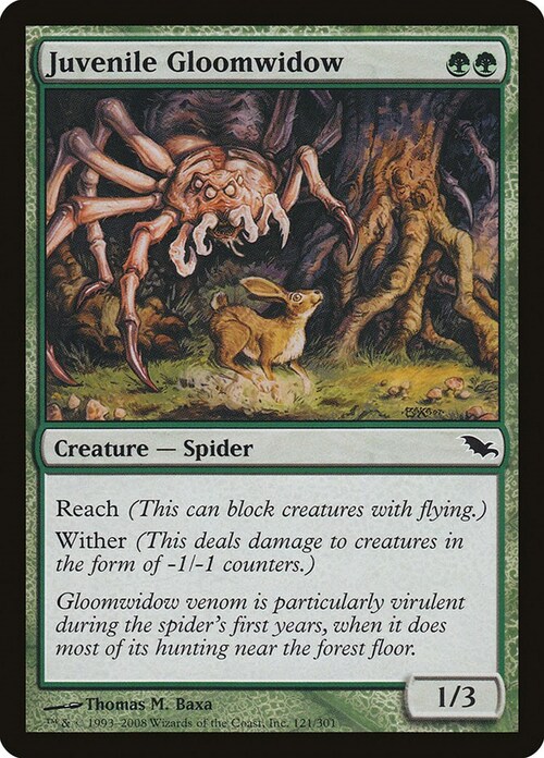 Juvenile Gloomwidow Card Front