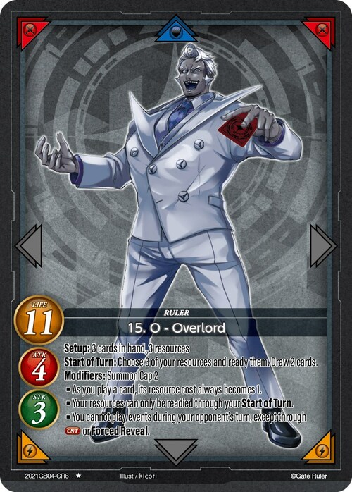 15. O - Overlord Card Front