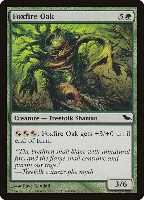 Foxfire Oak Card Front