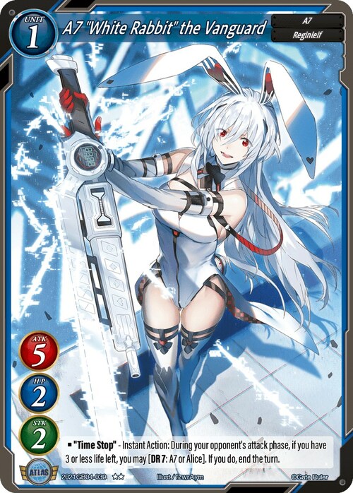 A7 "White Rabbit" the Vanguard Card Front