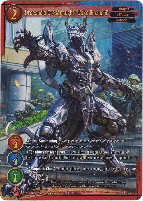 Draconoid Dreadnaught "Waka-ikazuchi" Card Front