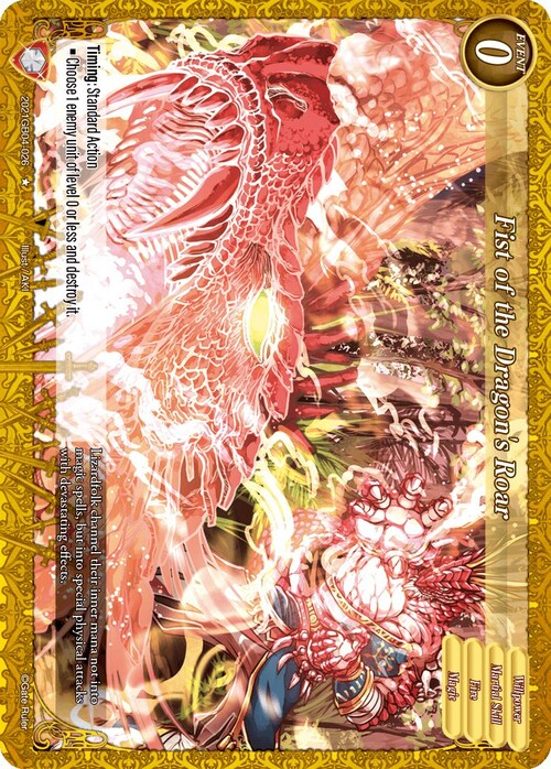 Fist of the Dragon's Roar Card Front