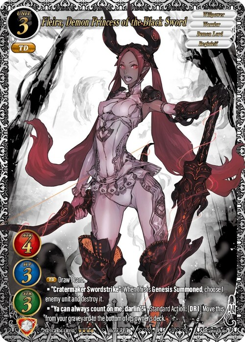 Fleira, Demon Princess of the Black Sword Frente
